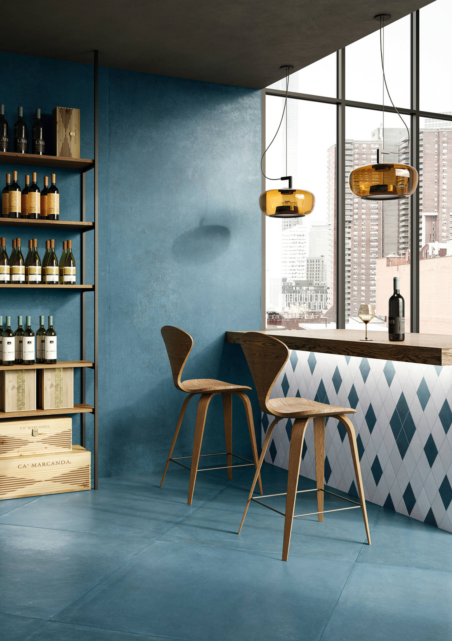 Charleston Seabrook Blu 40x40 | Garcia Imported Tile