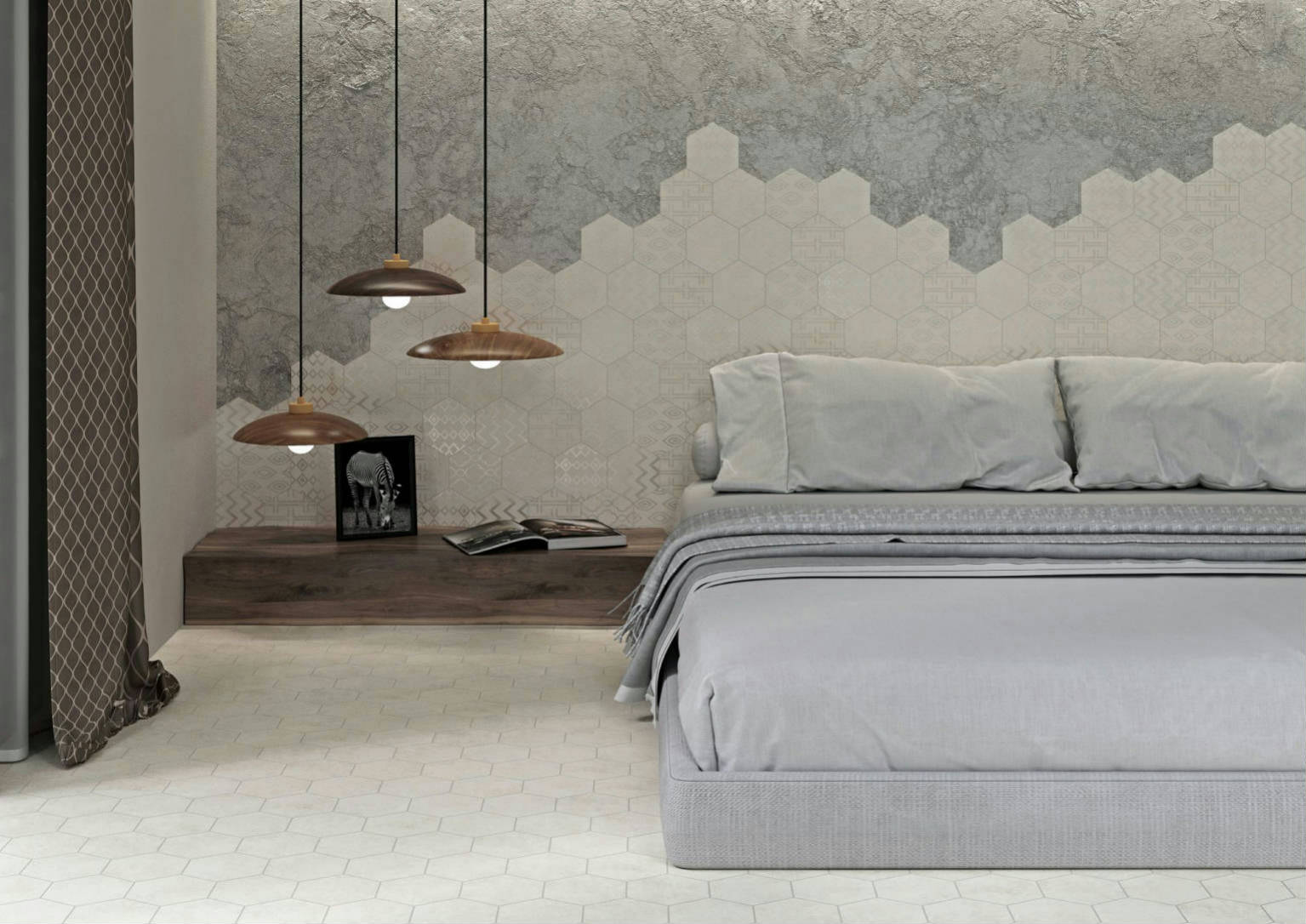 Form 5.5X6.3” White Decor* Hexagon | Garcia Imported Tile