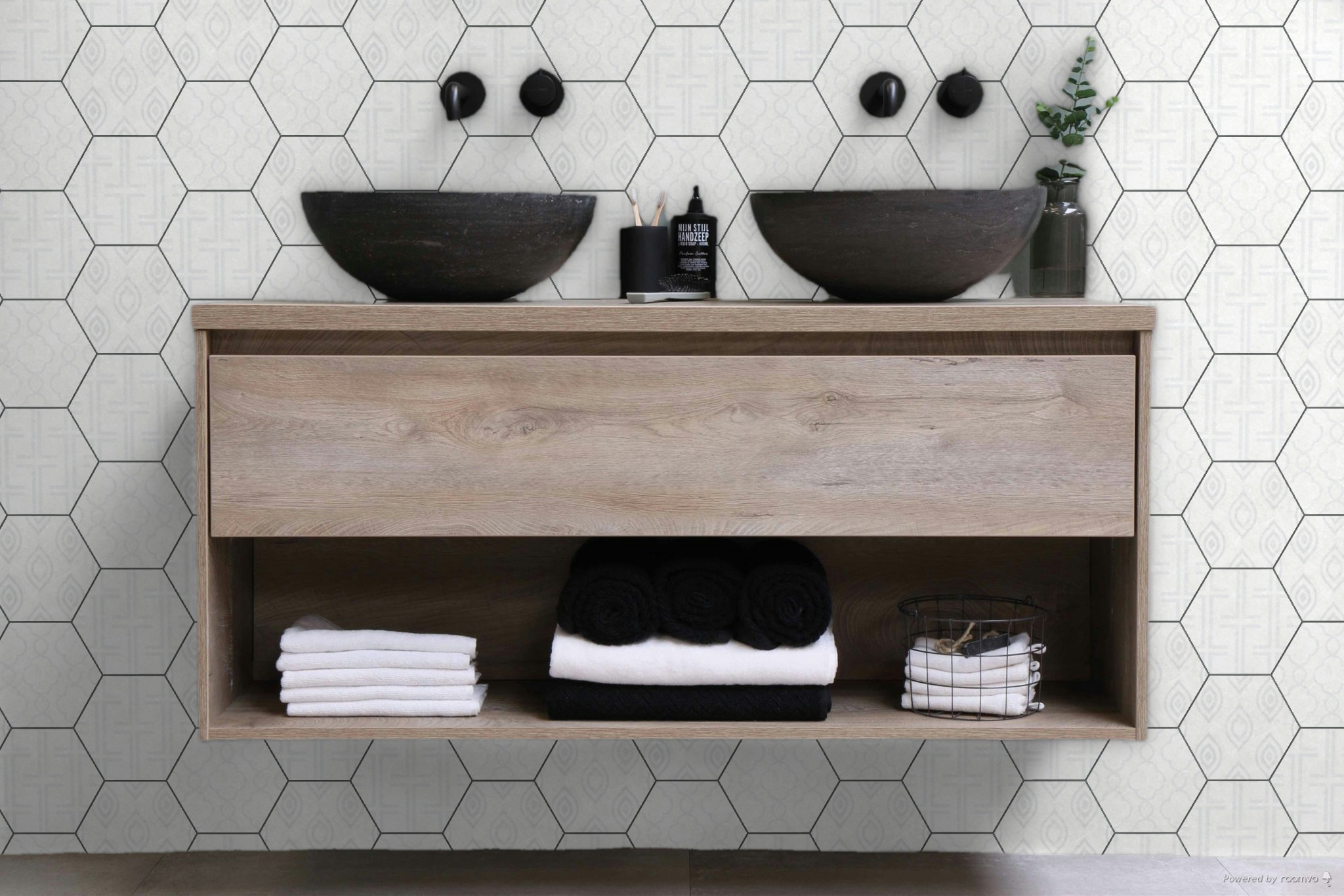 Form 5.5X6.3” White Decor* Hexagon | Garcia Imported Tile
